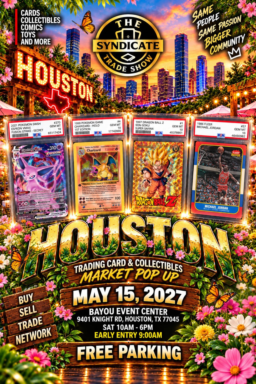 Houston Market Pop-Up — May 15, 2027 — Bayou Event Center, 9401 Knight Rd, Houston, TX 77045